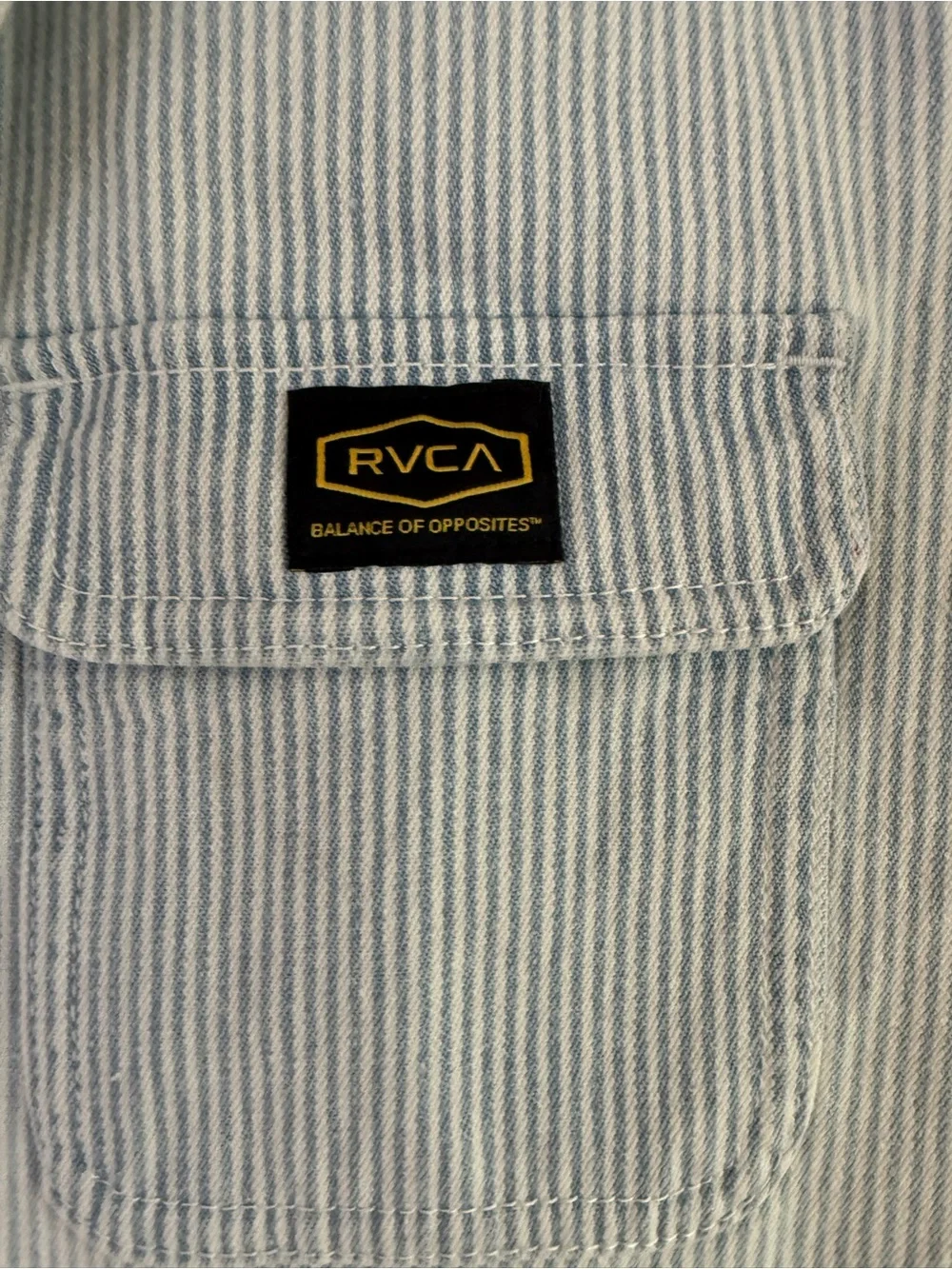 RVCA Striped Boiler Suit Jumpsuit: M